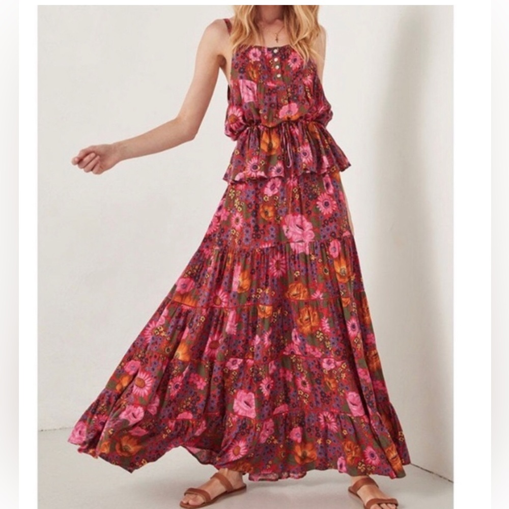 Spell Bravehearts Desert Daisy Maxi Skirt